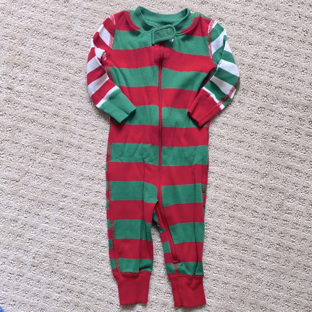Hanna Anderson Christmas striped Pajamas